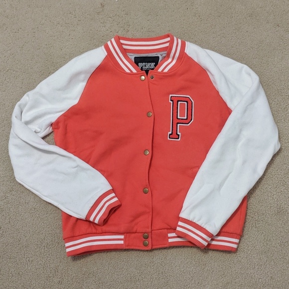 PINK Victoria's Secret Tops - PINK Victoria Secret Letterman Jacket (Size L)